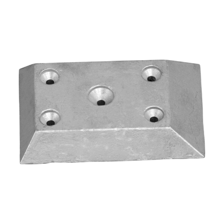 Plaat voor Rompen 122x81x20 - 5 Bevestigingsgaten