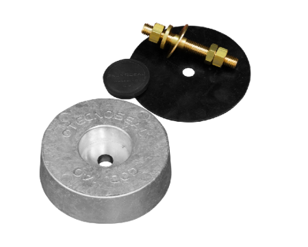 Schijfanode voor Hek 125x38 Compl. W. Plug, Pad&bout 125x38 125*38
