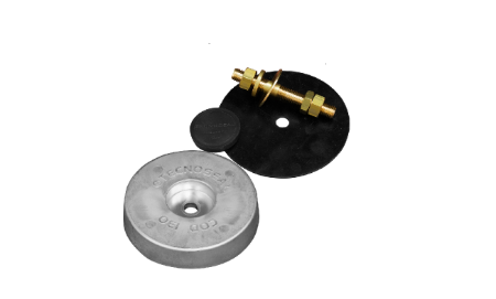 Schijfanode voor Hek 140x30 Compl. W. Plug, Pad&bout 140x30 140*30