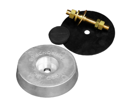Schijfanode voor Hek 140x35 Compl. W. Plug, Pad&bout 140x35 140*35