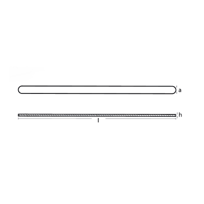 Anode strip for fast boats 1000x50x10