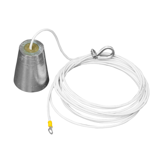 Hang on Zinc anode 2,5kg cable lenght 6mt