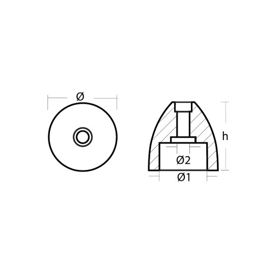MTF propeller nut replacement for shaft Ø20-30