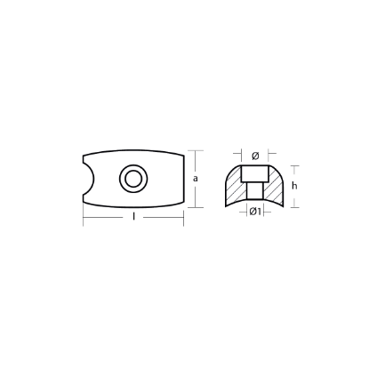 Sidepower - Sleipner propeller nut
