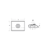 Johnson-Evinrude small plate for engine - Placchetta per fuoribordo Johnson - Evinrude