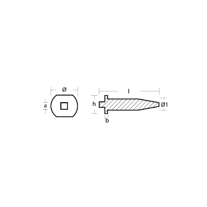 Mercury/Mercruiser cylinder head anode -  Anodo per testata motore Mercury