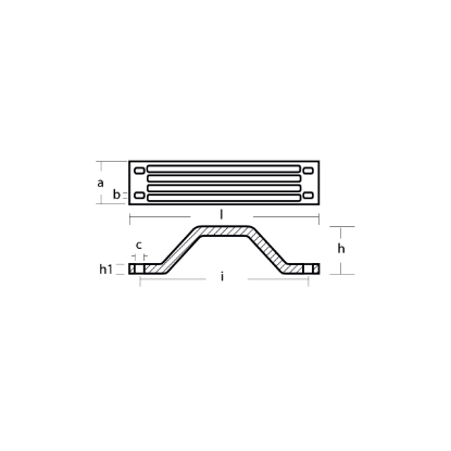 OXE - DIESEL Transom bracket anode - Andoo per supporto motore Oxe Diesel
