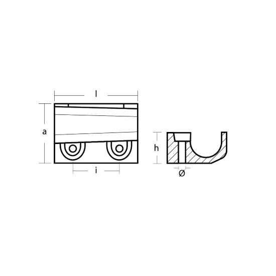 Panier block anode for engines - Placca per motori Panier
