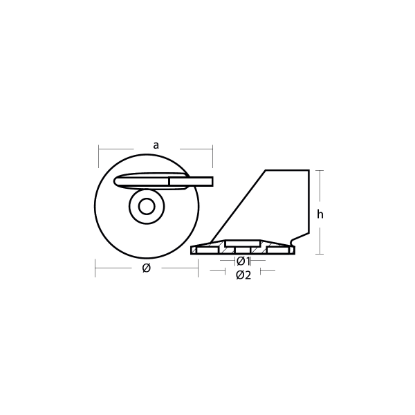 Suzuki trim tab anode - Pinna per Motori Suzuki