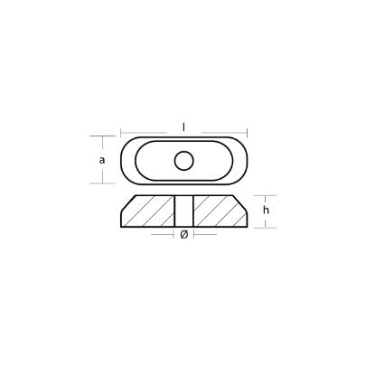Suzuki small plate for  Suzuki gear case - Piastrina per fuoribordo Suzuki