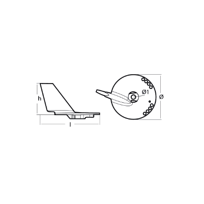 Suzuki trim tab anode - Pinna per Motori Suzuki
