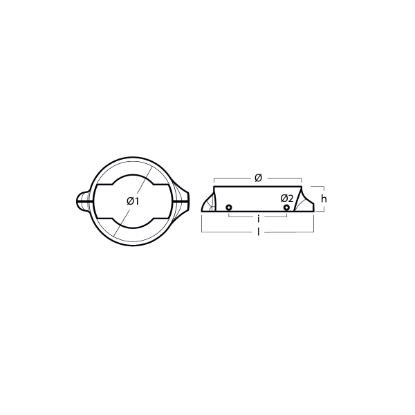 Volvo split ring for sail drive 120