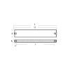 Yamaha Bar anode for engine bracket -  Barra per supporto motore Yamaha