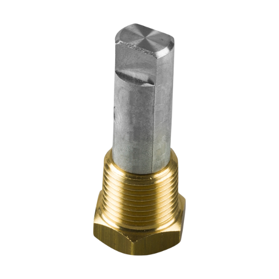Yamaha pencil anode Ø12 L.52  complete with brass plug  th.3/8''NPT