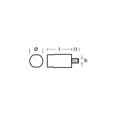 Yanmar pencil anode Ø20 L.20