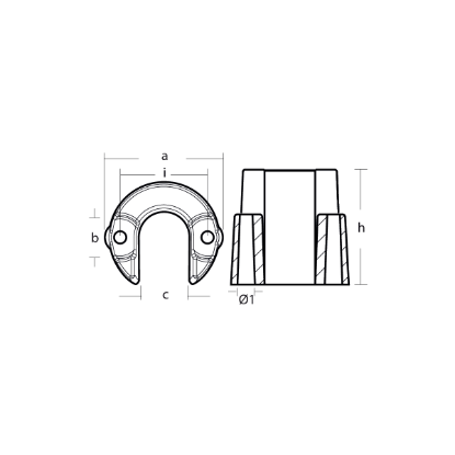 Yanmar Anode For Trim Cylinder - Anodo per trim Yanmar