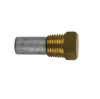 ZF pencil anode Ø10 L.18 with brass plug 1/4''Bspt