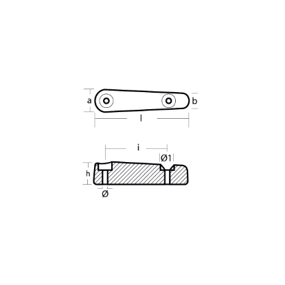 Arneson Large Bar anode - Barra grande per motori Arneson