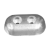 Oval plate without insert 115x65x30