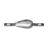 tear drop bolt-on anode 0,6kg with slotted holes H.C.200