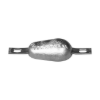 tear drop bolt-on anode 1kg with slotted holes H.C.200