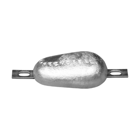 Tear Drop Opschroefbare Anode 1kg With Slotted Holes H.C. 220