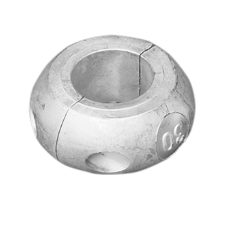 As- en Klemringanode, NACA-profiel Ø19mm Ø 30 mm