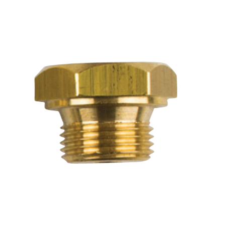 Bukh Messing Plug, Dikte 3/8'' UNC