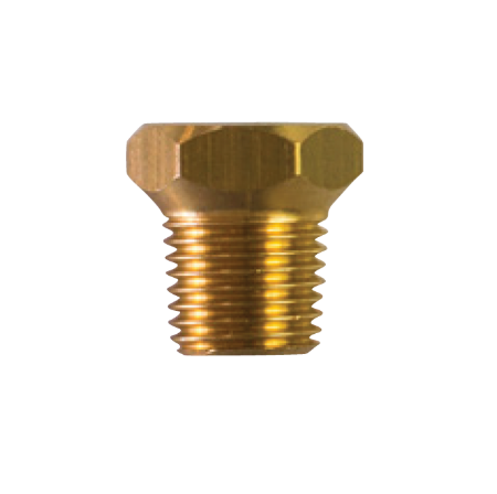 Bukh Messing Plug, Maat 1/4'' NPT (conische Gasfitting)