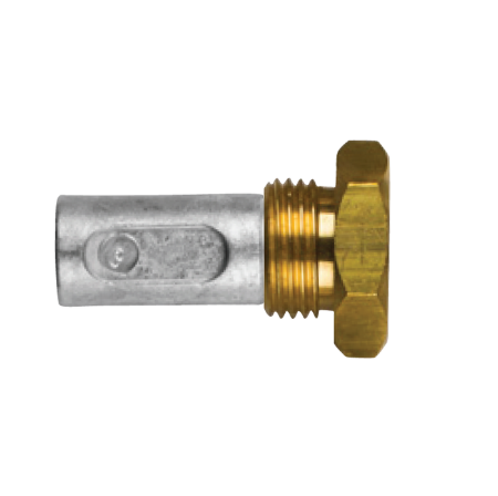 Renault pencil anode Ø14 L.28 complete with brass plug th.18X1,5