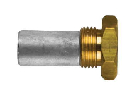 Renault pencil anode Ø15 L.22 complete with brass plug th.18X1,5