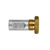 AIFO-FTP  pencil anode Ø14 L.28 complete with brass plug th.18X1,5