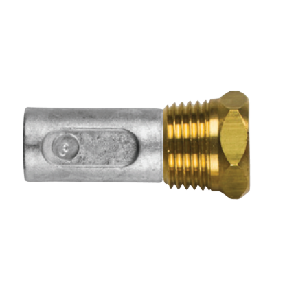 Ford pencil anode Ø 14 L.24 complete with brass plug th.1/2''bspt