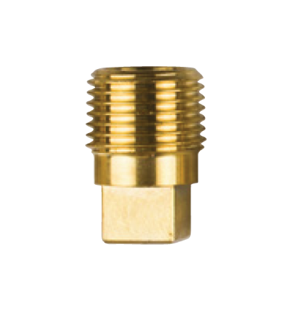 "General Motors Messing Plug, Dikte 1/2"", Schroefdraad Bspt"