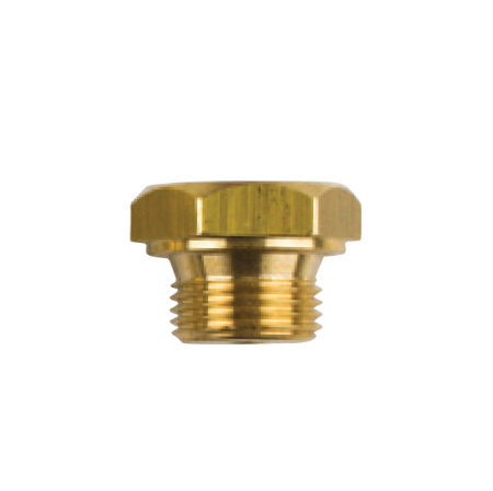 General Motors (zelfde Als 2027TP) Messing Plug, Dikte 3/8'' Bspt