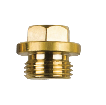 Scania Brass Plug th.1/2''GAS voor Staafanode