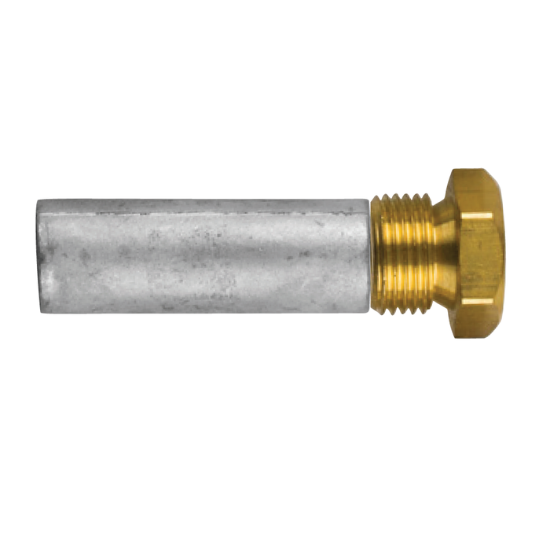 Volkswagen marine pencil anode Ø 14 L. 40 complete with brass plug th.18x1,5