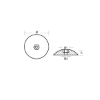 R1 Rudder Zinc 1 7/8" dia x 1/4"