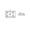 Plate for Hulls 122x81x20 - 1 hole
