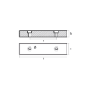 Bolt-on anode for Hull 110x25x15 H.C.62