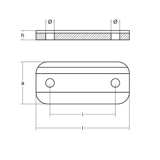 Rectangular plate for Bilge Keel