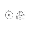 MTF propeller nut replacement for shaft Ø20-30