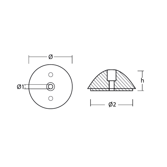 Variprop propeller nut VP76