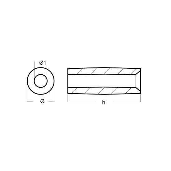 Yamaha Small anode for crankcase cylinder - Anodo interno per motore Yamaha