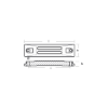 Honda small bar anode for stern bracket - Anodo per supporto motore Honda