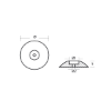 Disc anode single Ø110mm