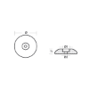 Disc anode single Ø125mm Heavy