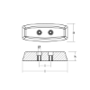 Humphree plate 149x59x30 c.f. 38