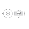 Disc anode for Stern 120*35mm