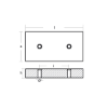Bolt-on anode for Hull 200x100x23 H.C.100
